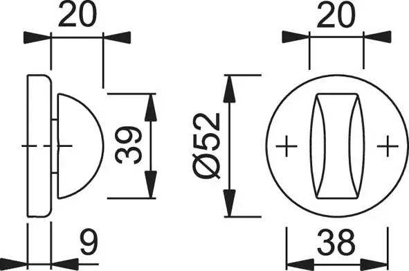 Nottolino Su Rosetta Per Limitatori D'Apertura Hoppe - immagine 2