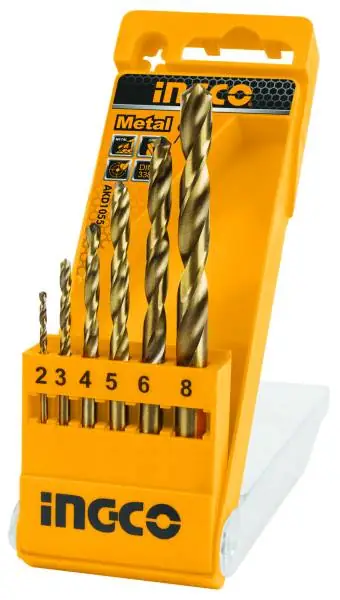 Set 6 Punte Trapano Per Metallo