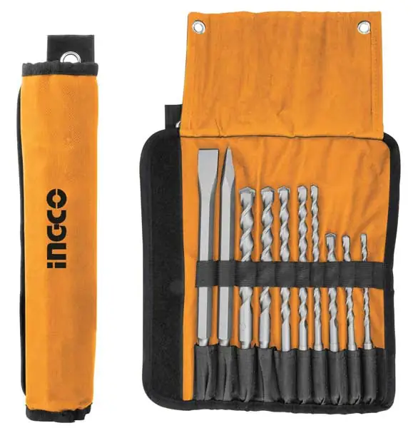 Set 10 Punte E Scalpelli SDS Plus