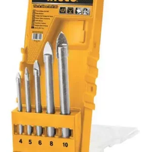 Set 5 Punte Per Vetro Ingco