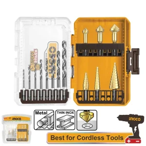 Set 14 Punte HSS e Frese A Gradino