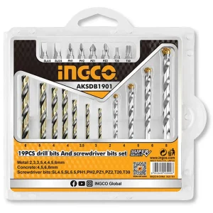 Set 19 Punte e Bits per Trapano