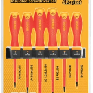 Set 6 Cacciaviti Isolati Ingco