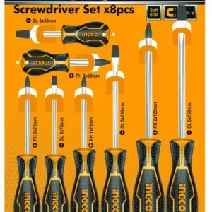 Set 8 Cacciaviti Croce/Taglio