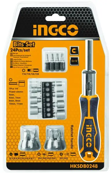 Set 24 PZ Cacciavite Con Inserti