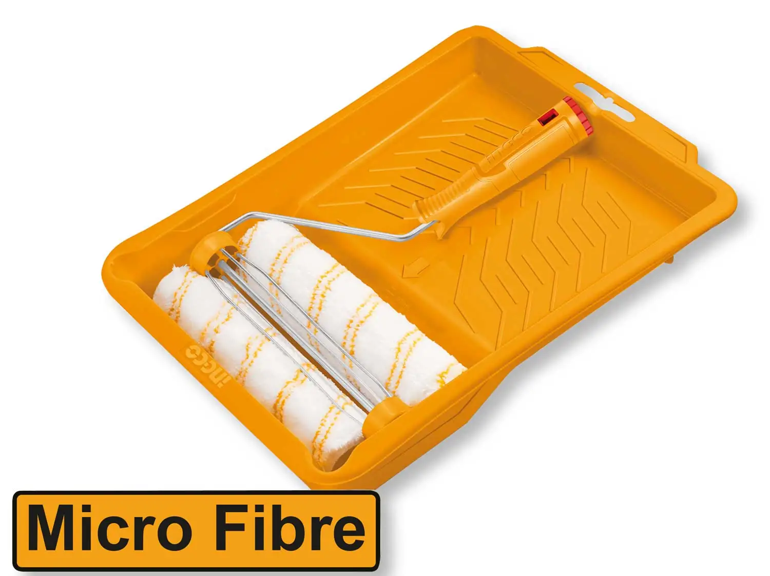 Set 4 Pezzi Rullo 12MM Con Vaschetta 43,5x30 CM