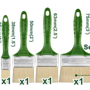 Set 5 Pennelli Setola Bionda