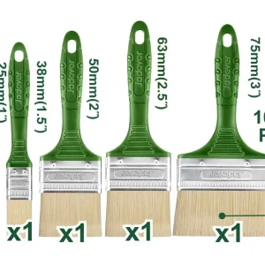 Set 5 Pennelli Setola Bionda 100% PET