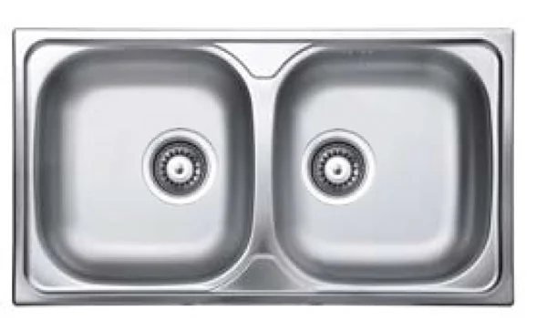 Lavello Inox Da Appoggio Special 80x50 2 Vasche