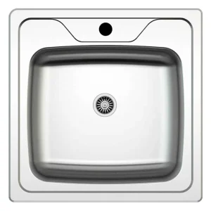 Lavello Inox Incasso 50x50 1 Vasca