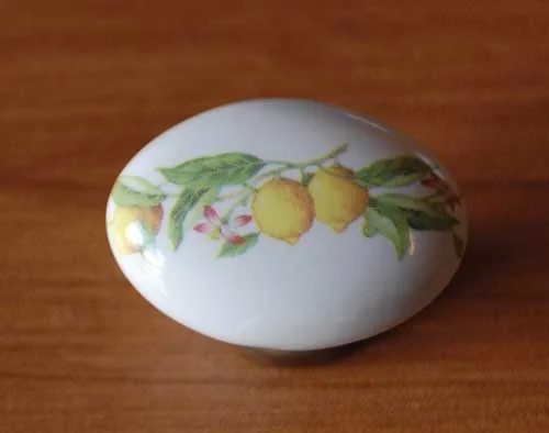 Ovalino Ceramica Bianco Base Bronzata