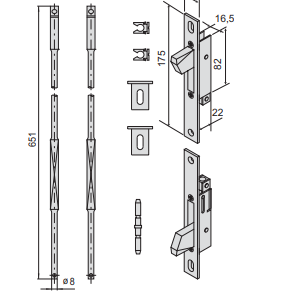 Deviatori Coppia Cisa (06443 00 0) Ambidestro