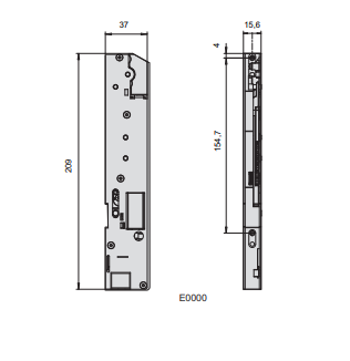 Motore Cisa Per Serrature Multitop Matic-Exit (E0000-00) - immagine 2