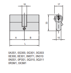 Cilindro A Profilo Europeo C2000 (0G300-28-0) Ambidestro - immagine 3