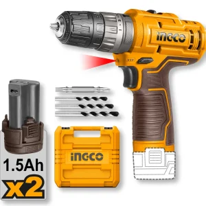 Trapano Avvitatore 12V a Percussione 2 Batterie e Valigetta