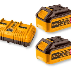 Battery Pack Con 2 Batterie Da 5ah + Caricabatterie