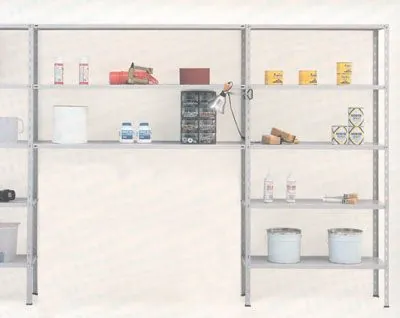 Scaffali Metallici In Kit, Grigio Chiaro.