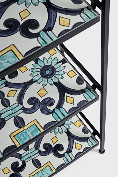 Libreria Pieghevole Positano 4p Ferro/Ceramica - immagine 2