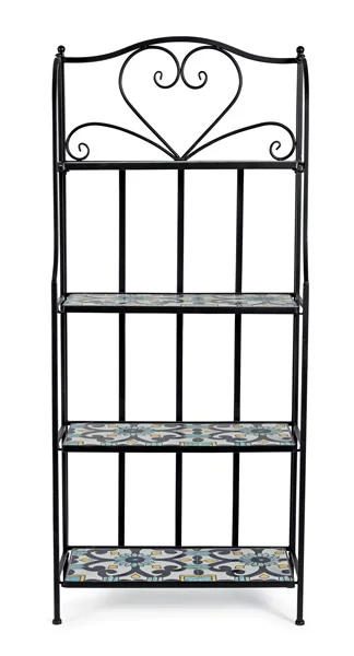 Libreria Pieghevole Positano 4p Ferro/Ceramica