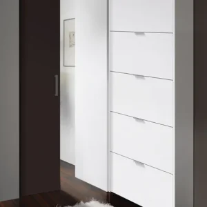 Scarpiera 5 Ante 70x17x180h Bianco