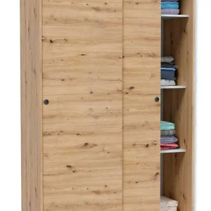 Armadio 2 Ante Scorrevoli 120x50x200h Rovere Nodi