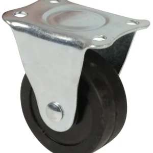 Ruota Fissa In Gomma Con Piastra