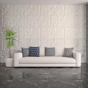 Pannello Murale in PU Effetto Pietra 3D cm.120x60x1,6 Fonoassorbente