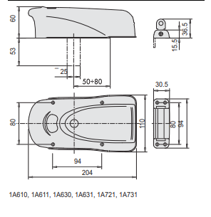 Elettroserratura Da Applicare A Cilindro-ELETTRIKA (1A721-00-0) Ambidestra - immagine 3