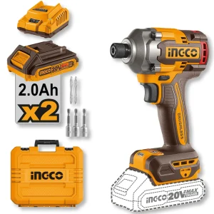 Avvitatore Ad impulsi 20V Da 1/4P. c/2 Batterie Da 2.0ah 285N.m