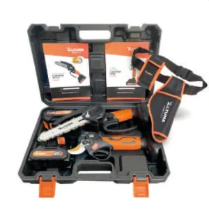 Kit Forbice/Minisega 2 Batterie 21V-2Ah + Fodero in valigetta