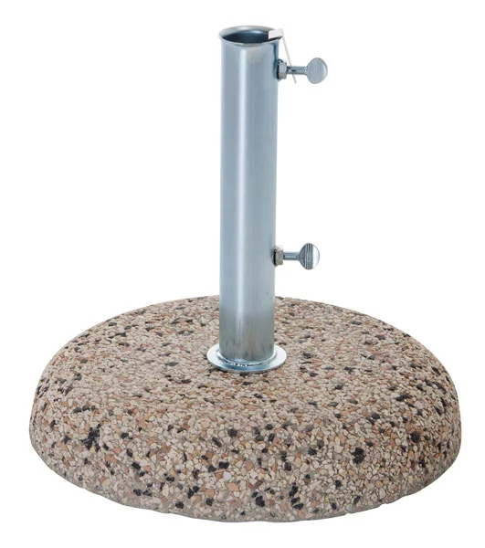 Base Per Ombrelloni A Palo In Cemento/Ghiaia 35kg Per Pali Ø 38/48MM