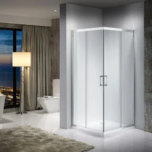 Box Doccia In Vetro  Ad Angolo Cm. 68 x 88