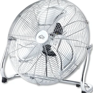 Ventilatore Verticale Metallo Cromato,3 Velocità.Cm55 W150