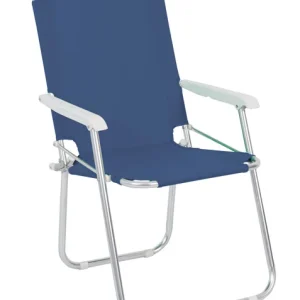 Poltrona Richiudibile Pic-nic In Alluminio Con Seduta In Polyestere