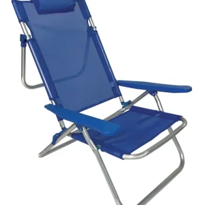 Spiaggina Big Reclinabile 5 Posizioni In Allumio E Texilene