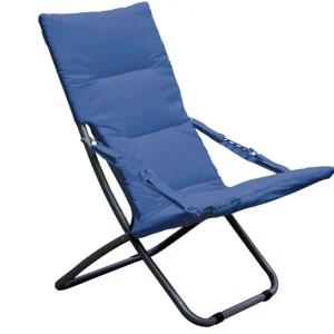 Sdraio Relax Bedding In Acciaio Con Tessuto In Polyestere Imbottito