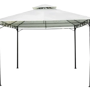 Gazebo Echos In Metallo, Colore Ecrù