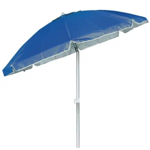 Ombrellone Mare In Tessuto Polyestere, Palo In Alluminio, Colori Fluo