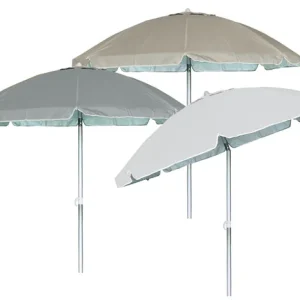 Ombrellone Mare In Tessuto Polyestere, Palo In Alluminio