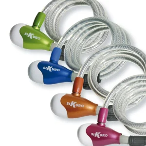 Lucchetto Fune Acciaio a Spirale Con Supporto MM.10x120CM.