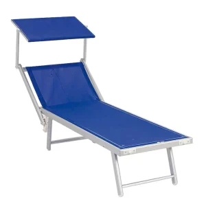 Lettino Beach In Alluminio/Texilene