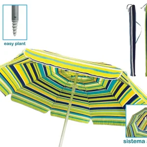 Ombrellone Mare Luxury d.200 8 Stecche Colori Assortiti