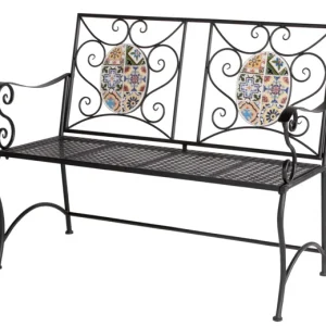 Panchina Mosaico 116x56x90h Flower