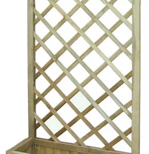 Pannello Con Fioriera In Pino Impregnato