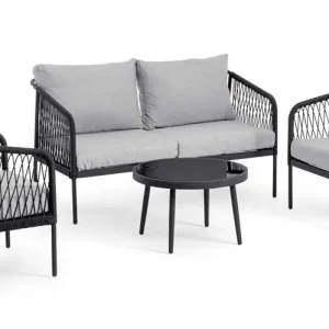 Salotto Felipe In Alluminio Set 4 Pezzi