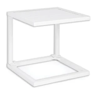Tavolino In Alluminio Hilde cm.40x40x40h