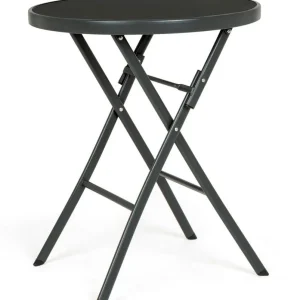 Tavolo Pieghevole Tondo Martinez Diametro 60 x 70h cm. Colore Antracite