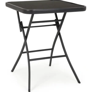 Tavolo Pieghevole Quadrato Martinez 60 x 60 x 70h cm. Colore Antracite