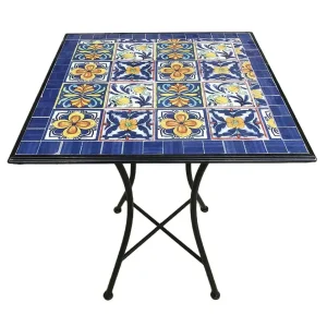 Tavolo Blu Makari Quadrato 60x60