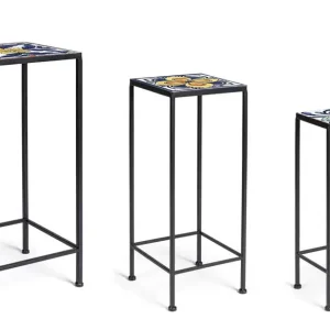 Set 3 Tavolini Blu Makari